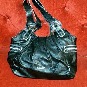 Nine & Co Black Leather Bag